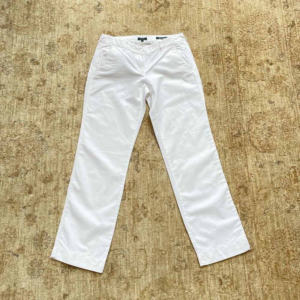 J. Crew Belmarin White Cotton Pants - Picture 10 of 14